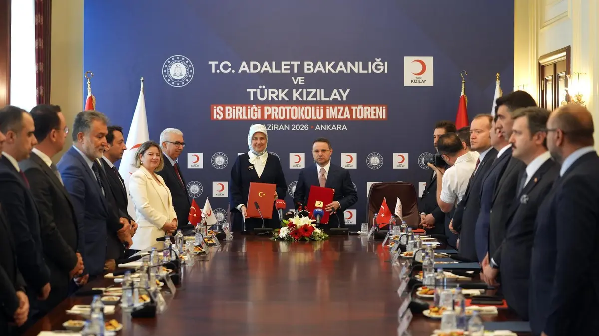 Adalet Bakanlığı ile Türk Kızılay Arasında Ceza İnfaz Kurumlarına Yönelik İş Birliği Protokolü