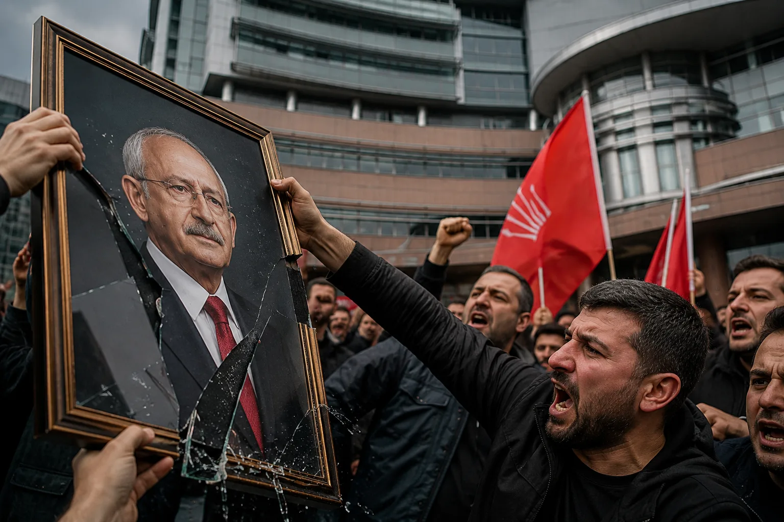CHP Genel Merkezi’nde Gerginlik: Kılıçdaroğlu’nun Fotoğrafı İndirildi İddiası