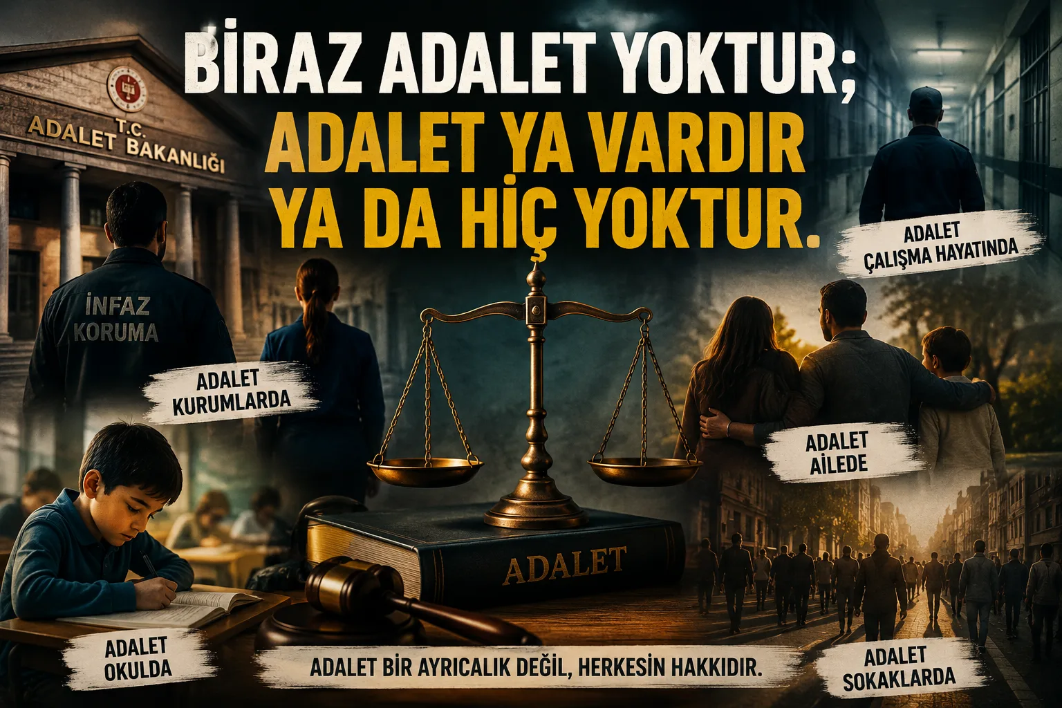 Biraz Adalet Yoktur; Adalet Ya Vardır Ya da Hiç Yoktur