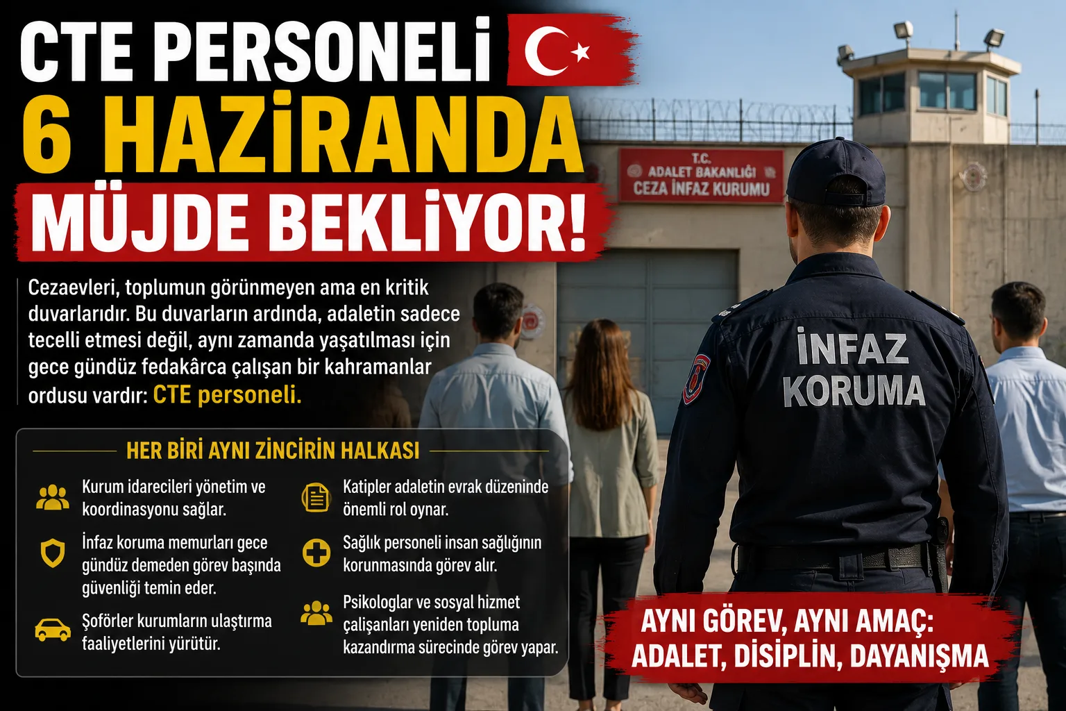 CTE Personeli 6 Haziran’a Kilitlendi: Adaletin Görünmeyen Kahramanları Müjde Bekliyor