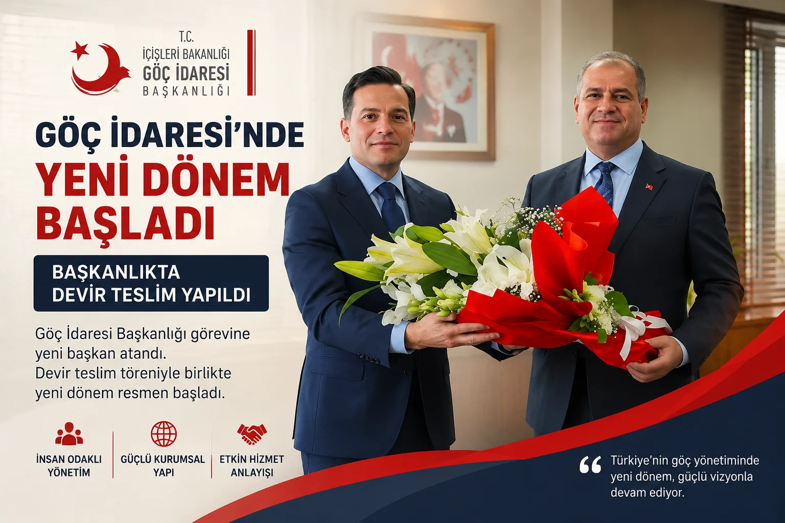 Göç İdaresi’nde Yeni Dönem Başladı: Başkanlıkta Devir Teslim Yapıldı