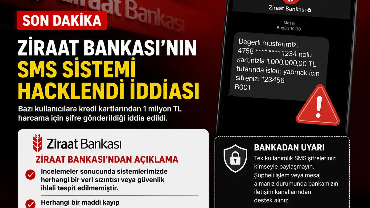 Ziraat Bankası’ndan SMS Sistemi Hacklendi İddialarına Açıklama